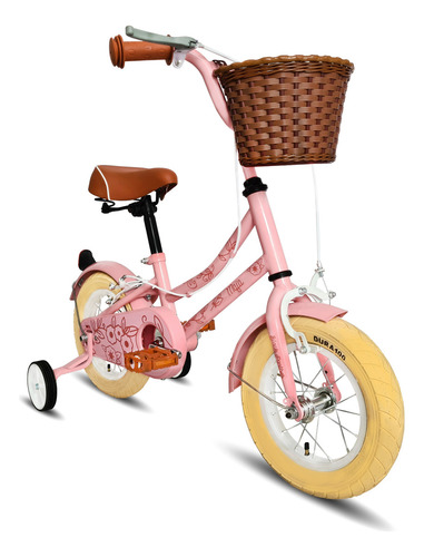 Bicicleta Maja Rodada 12 Infantil Ruedas Entrenadoras Color Rosa