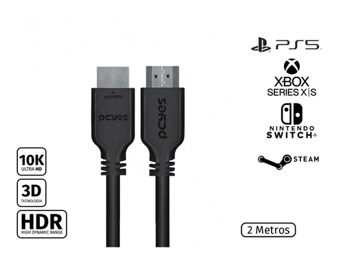 Cabo Hdmi 8K 2.1 Full hd Ps5 Xbox Series X Pcyes