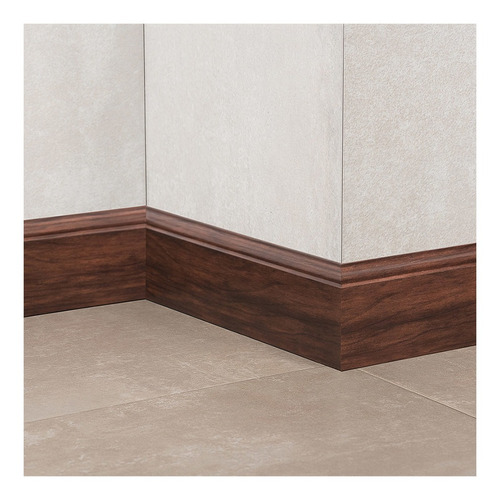 Zocalo Eps Curves Simil Madera Cacao 2,5m X 8c - Prestigio