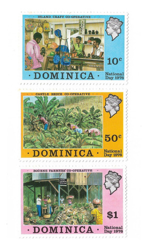  Dominica 1976 Britanica Dia Nacional Serie Mint Compl 502/4