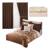 Comprar Edredon Ligero Con Sabanas Fundas Y Cortinas King Size