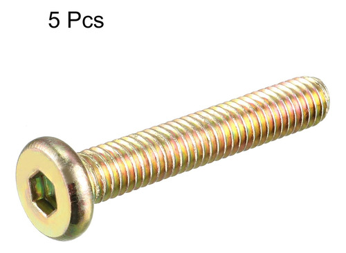 Tornillos M6 X 1,38 Pulgada Rosca Completa De Bronce 5 Ud