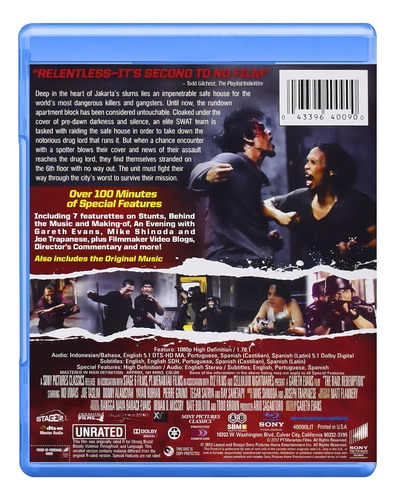 The Raid Redemption La Redada Iko Uwais Pelicula Blu-ray
