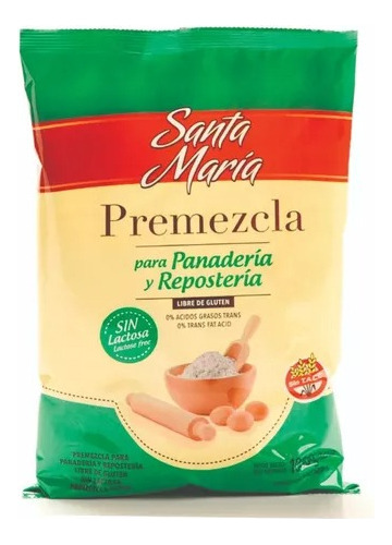 Pack Premezcla Santa Maria Sin Lactosa 3 Kg