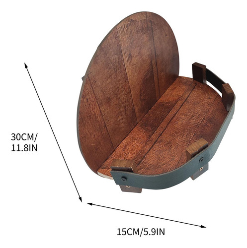 Botellero R 6003 Con Forma De Barril De Whisky, Estilo Retro