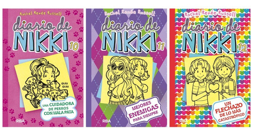 Pack Libros Diario De Nikki 10 11 Y 12 - Russell Rba Molino