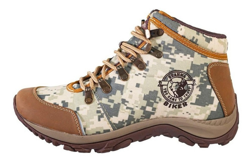 Bota Biker Camuflada