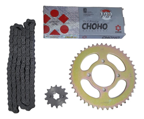 Kit Transmision Yamaha Ybr 125 Con Cadena Choho Con Oring