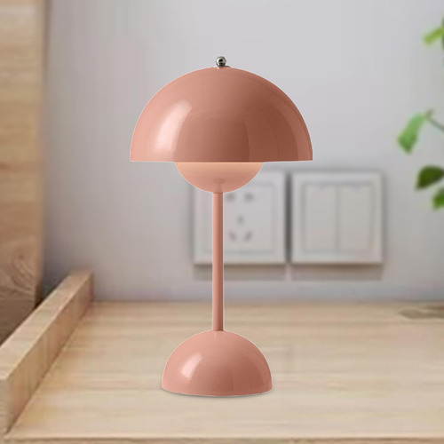 Lámpara De Mesa Regulable, Luz De Escritorio Usb, Rosa