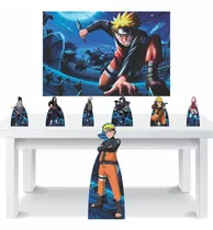 Painel 65x50 Lona Naruto Sasuke Festa Aniversário + Nome Filho Hd