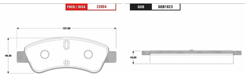 Balatas Delanteras Pg Partner Tdi 2009 Al 2012 1.6 4 Cil Trw