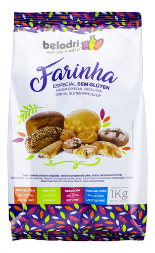 Farinha Beladri  de farinha especial sem glúten 1 kg