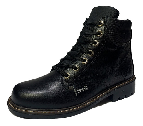 Bota En Cuero Unisex Polar Hombre Mujer Montañismo Cocidas