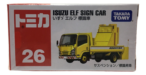 Takara Tomy Tomica No.26 Isuzu Elf Signalling Truck
