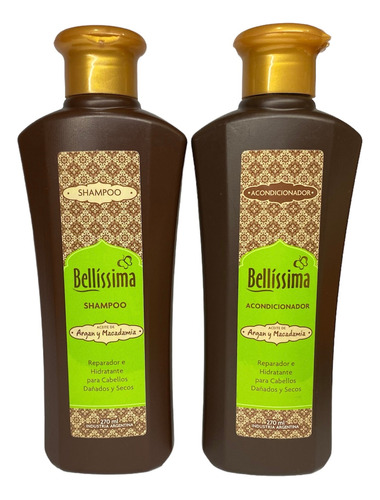 Shampoo + Acondicionador Argán Y Macadamia - Bellissima