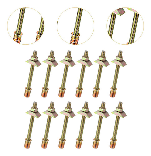 12 Piezas Muebles Conector Bollos Muebles M8x80 Mm