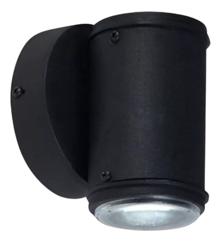 Aplique Faroluz Interior Exterior Unidireccional Led Dicro Color Negro