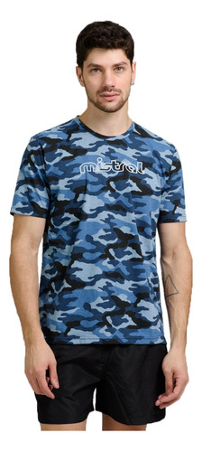 Remera Estampada Camuflada ALG-pol Moda Hombre Mistral 10118