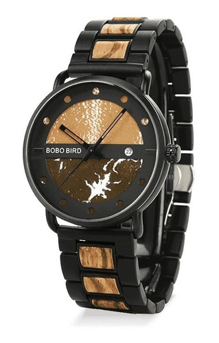 Reloj Bobo Bird Metálico Madera Calendario Original S01-2