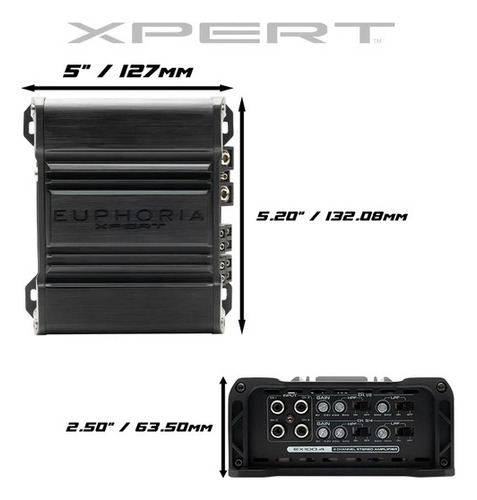 Mini Amplificador 4 Canales Db Drive Euphoria Xpert Ex100.4
