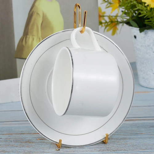 For Soporte Para Tazas Y Platillos De Té, Organizador Para