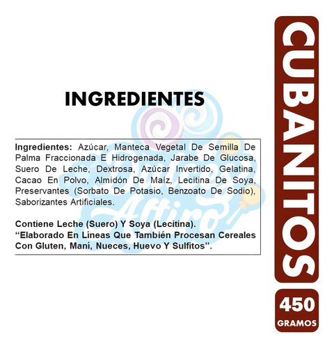 Cubanito 450g Fruna Mashmellow Bañado En Chocolate