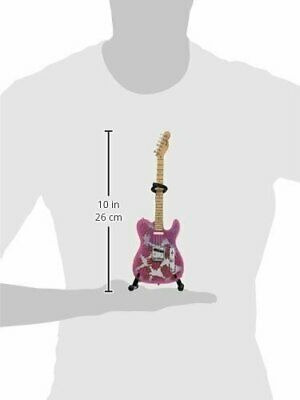 Réplica De Mini Guitarra Telecaster Rosa Paisley En Minia...