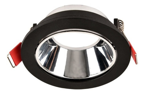 Pack X 4 Spot Embutir Dicro Gu10 Negro Blanco Cromo 7w Led