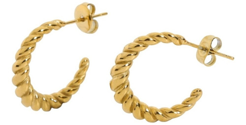 Aros Enchapados Oro 18k, C/estuche, Dafne Ohmystore (oms32)