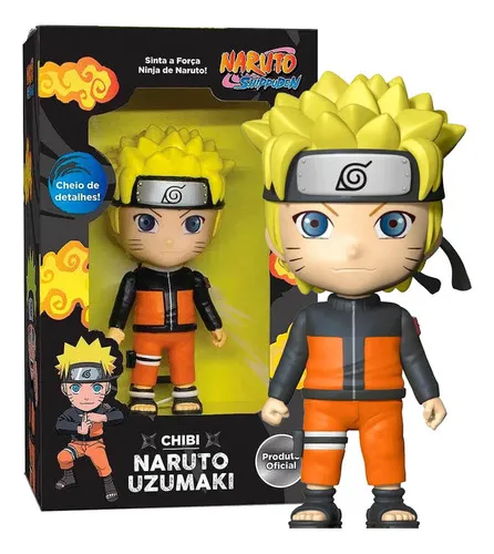 Muñeco Figura Naruto Uzumaki Shippuden Chibi Oficial 14cm
