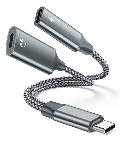 Adaptador De Audio Usb C A Lightning, Convertidor De Auricul