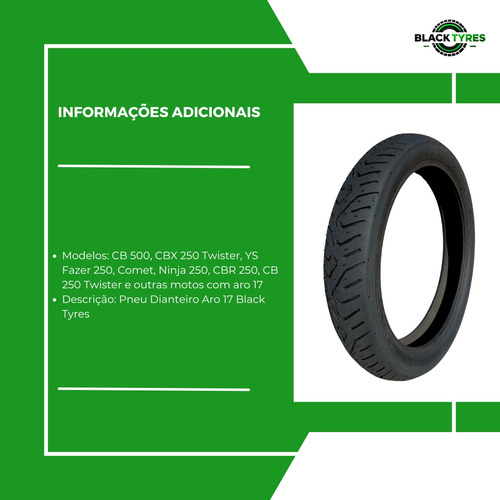 Pneu Dianteiro 100/80-17 Twister 250 / Fazer 250 / Next 250