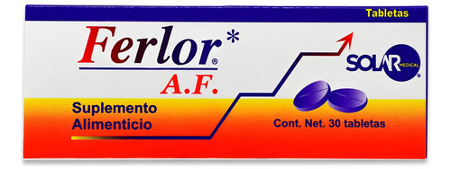Ferlor Af, Caja Con 30 Tabletas, Solar