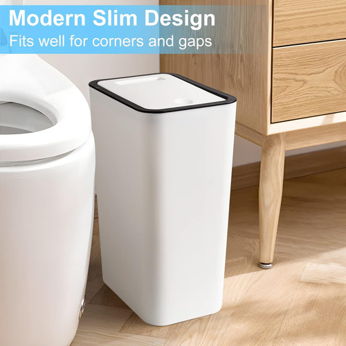 Botes De Basura Baño Tapas 3 Pack Cubo De Basura Cocin...