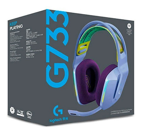 Imagen 4 de 7 de Audífonos Gamer Inalámbricos Logitech G Series G733 Lila Rgb