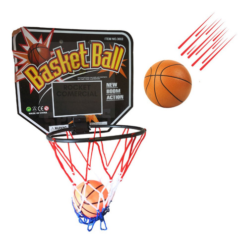 Tablero Basketball Juguete Gratis Balon Para Pared O Puerta 