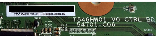 T-con Samsung 55.54t01.c06 T546hw01 V0 Ln55c630k1fxza Aa02 (Usado)