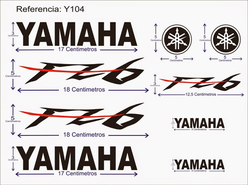 Kit Calcos Yahama Fazer 600 Fz 6 