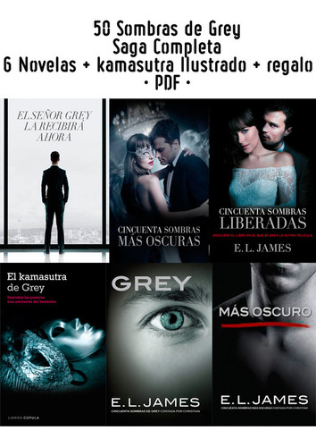 50 Sombras De Grey - 6 Novelas + Kamasutra Ilustrado