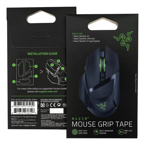 Razer Mouse Grip Tape Basilisk X Hyperspeed: Cinta Agarre