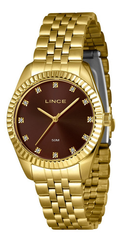 Relógio Feminino Lince Classic Lrgj152l36 N1kx Dourado