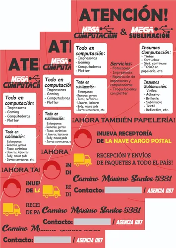 comprar Folletos Volante A Todo Color 1000 Copias 10x15 Super Oferta