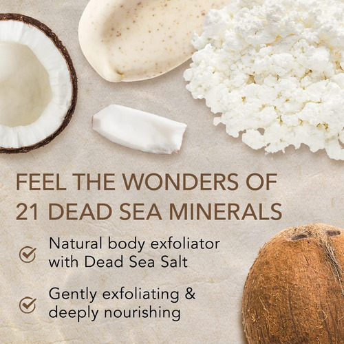 Scrub O Naturals Óleo De Coco Esfoliante E Sal Do Mar Morto