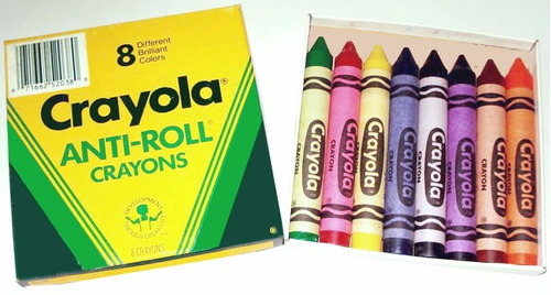 Crayones Crayola  Anti Roll Grandes X 8 Ideal Niños Pequeños