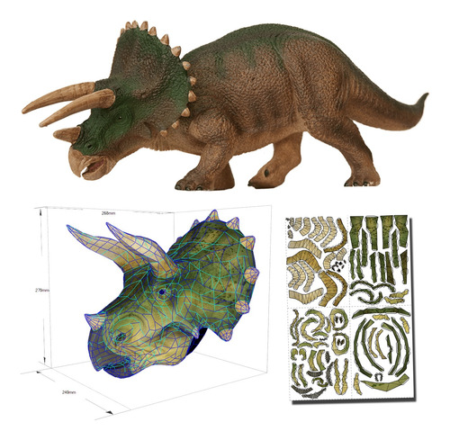 Triceratops Mascara Papercraft