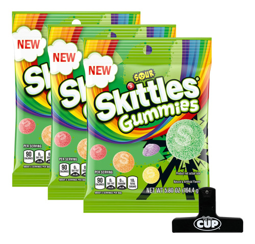 Skittles Sour Gummies - Bolsas Para Clavijas, 5.8 Onzas (paq