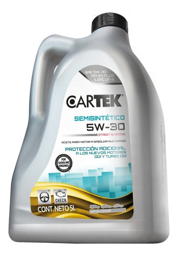 Aceite Semisintético Para Motor A Gasolina 5W-30 5 L