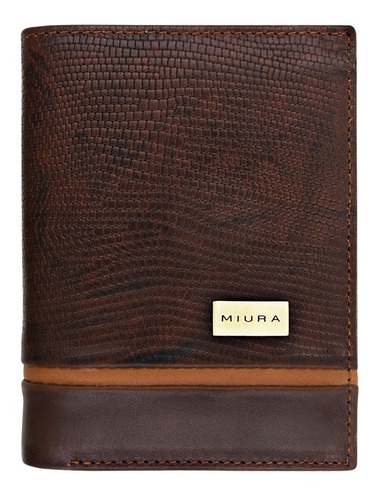 Billetera Miura Hombre Mod. Marcus  100% Cuero  Diseño Único