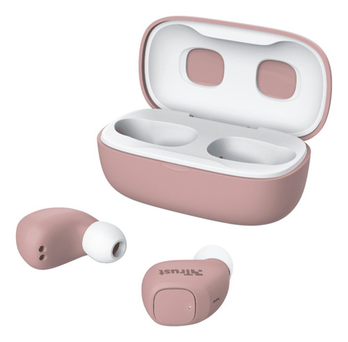 Audífono Nika Compact Trust Wireless Earphones Bt Pink