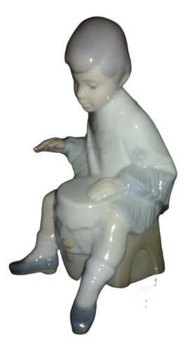 Porcelana Spain Niño Músico 15,5 Cmtrs (Usado)